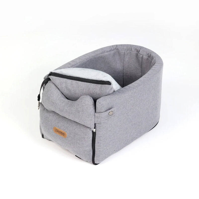  Car Dog Carrier - Portable Pet Travel Carrier for Small Dogs & Cats | Airline Approved Pet Carrier with Safety Straps | Comfortable Car Seat Booster for Safe Pet Travel