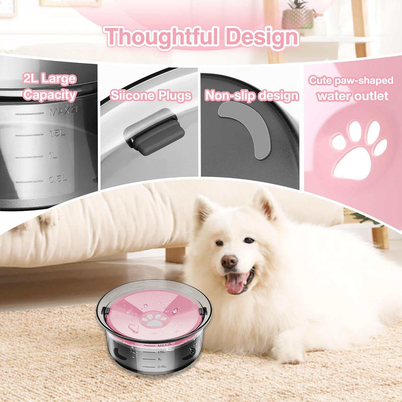 Transparent dog bowl