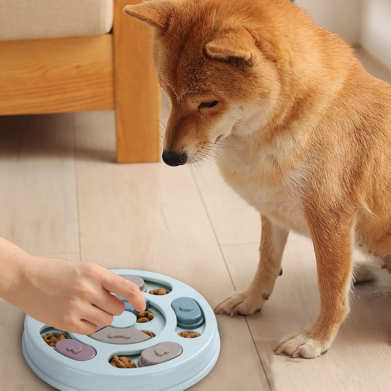 Dog Puzzle Feeder Bowl - Slow Eating Mental Stimulation Toy | Interactive Food Puzzle for Training & Enrichment | Reduces Bloating & Improves Digestion