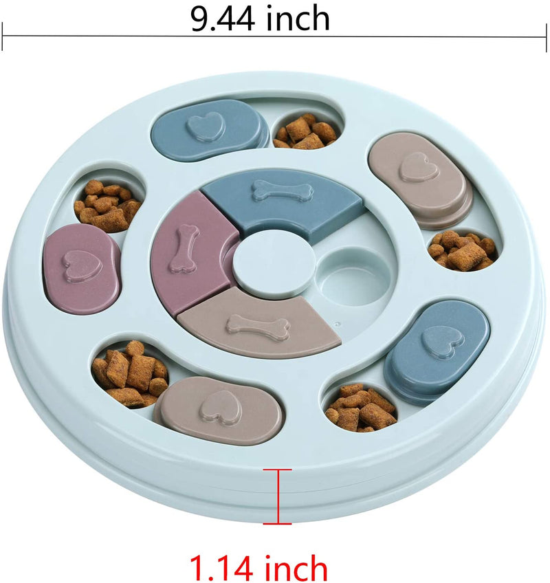 Dog Puzzle Feeder Bowl - Slow Eating Mental Stimulation Toy | Interactive Food Puzzle for Training & Enrichment | Reduces Bloating & Improves Digestion