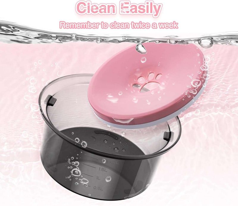 Transparent dog bowl