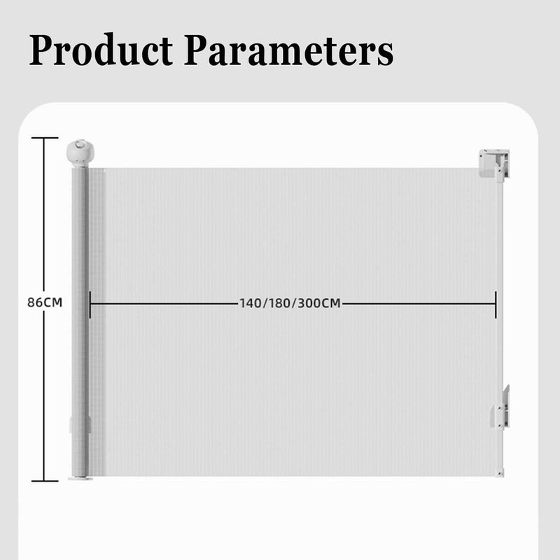 Retractable Baby Gate,Mesh Baby Gate or Mesh Dog Gate,33" Tall,Extends up to 55" Wide,Child Safety Gate for Doorways, Stairs, Hallways, Indoor/Outdoor