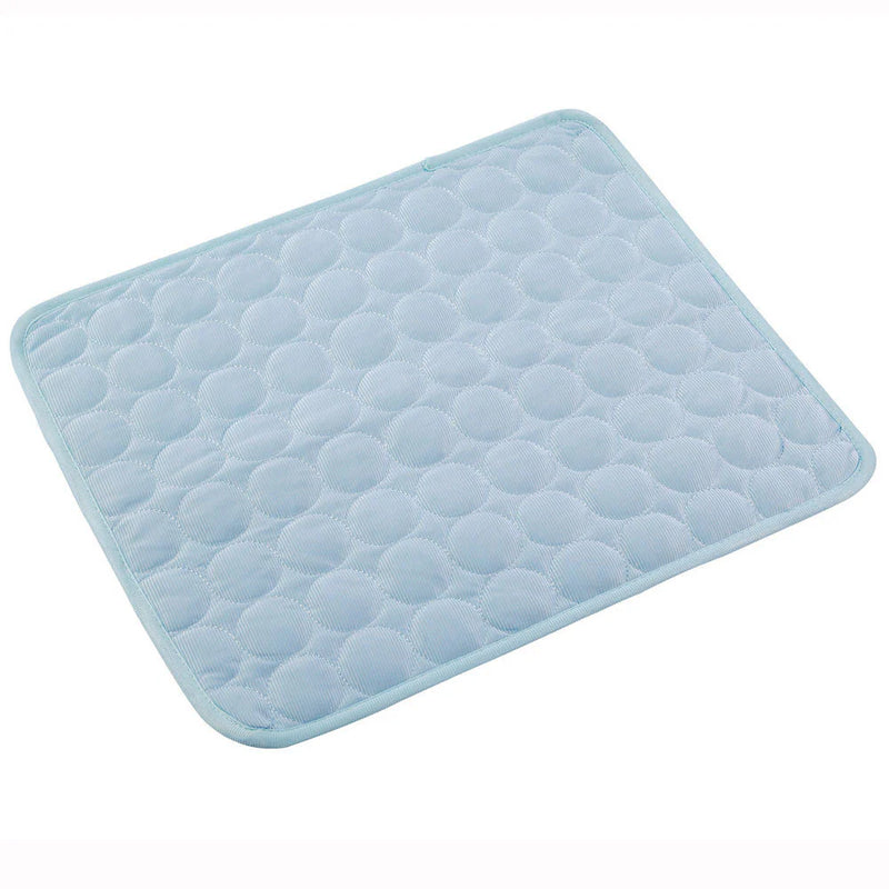 Pink Pet Cooling Mat - Ice Silk Cool Pad for Dogs & Cats | Self-Cooling Gel Mat for Hot Weather | Large 40x28 inch Washable Summer Pet Bed