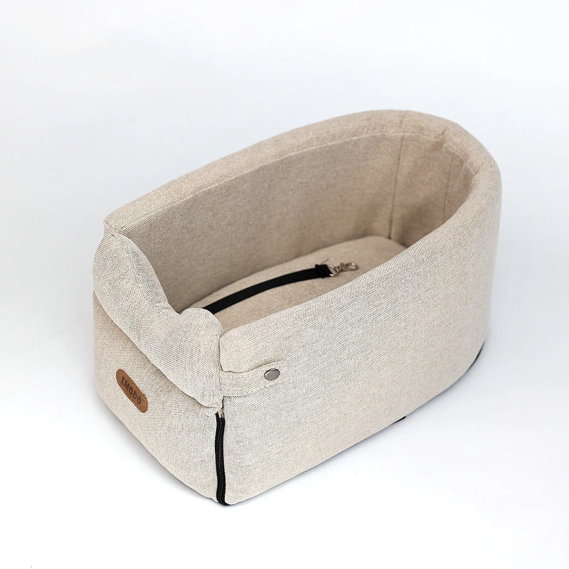  Car Dog Carrier - Portable Pet Travel Carrier for Small Dogs & Cats | Airline Approved Pet Carrier with Safety Straps | Comfortable Car Seat Booster for Safe Pet Travel