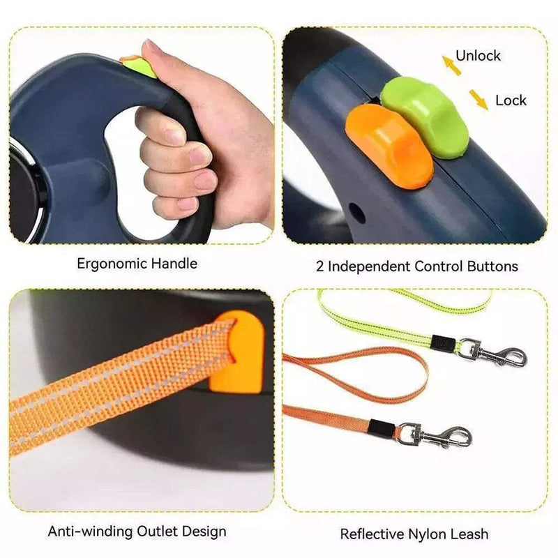 Automatic Retractable Dual Leash