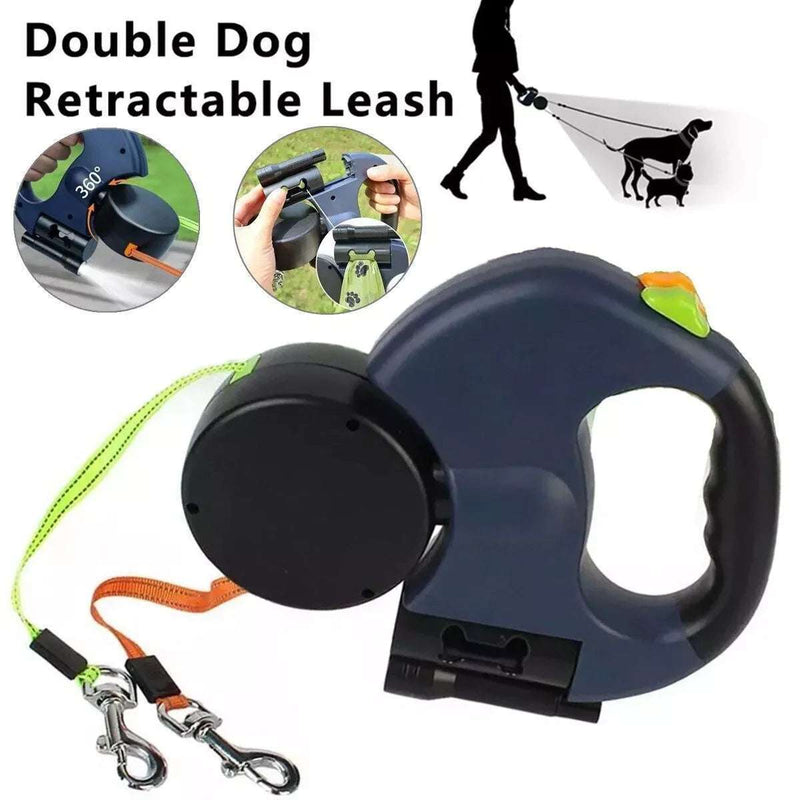 Automatic Retractable Dual Leash