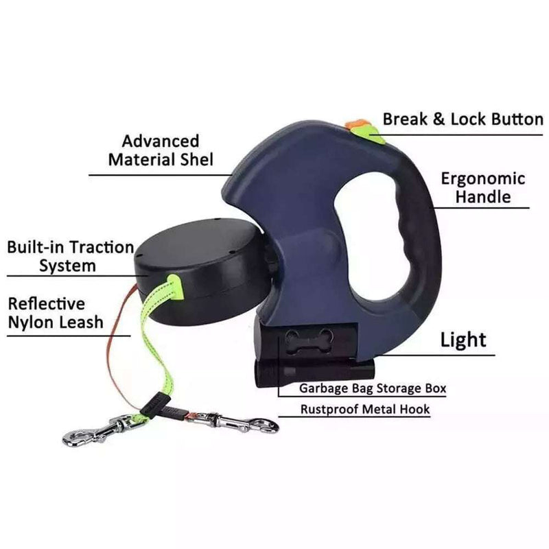 Automatic Retractable Dual Leash