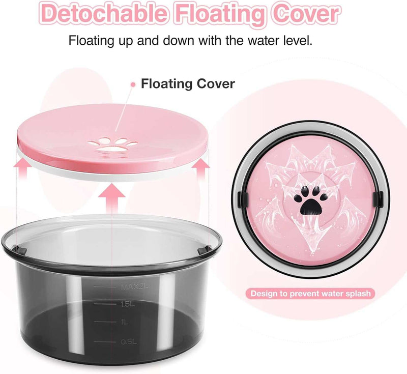 Transparent dog bowl