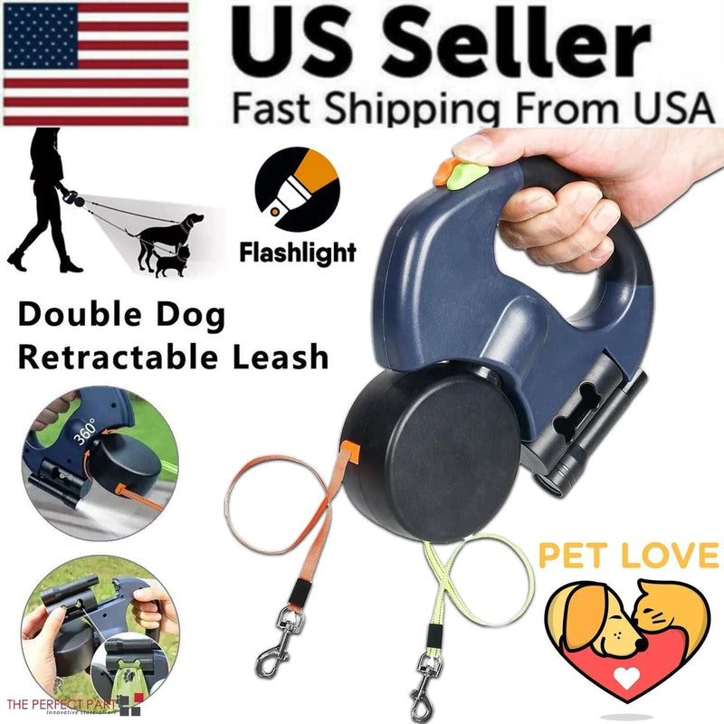 Automatic Retractable Dual Leash