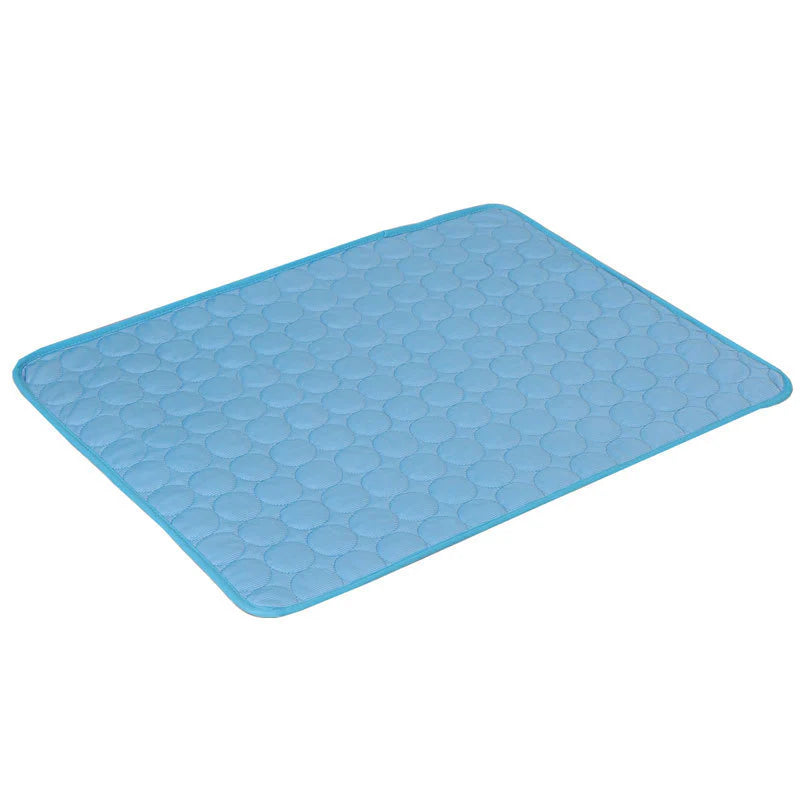 Pink Pet Cooling Mat - Ice Silk Cool Pad for Dogs & Cats | Self-Cooling Gel Mat for Hot Weather | Large 40x28 inch Washable Summer Pet Bed