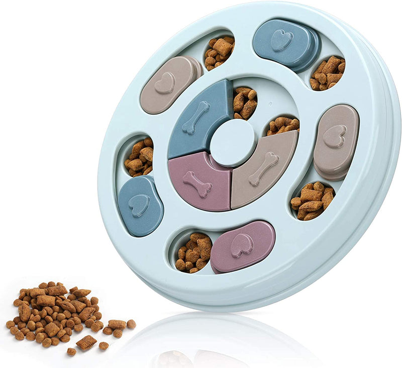 Dog Puzzle Feeder Bowl - Slow Eating Mental Stimulation Toy | Interactive Food Puzzle for Training & Enrichment | Reduces Bloating & Improves Digestion